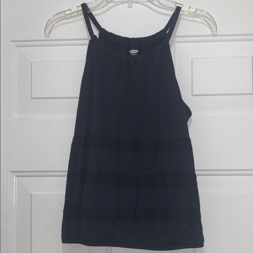 4/$10 girls Old Navy size XL or size 14 navy tank top
